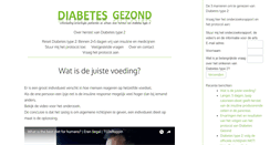 Desktop Screenshot of diabetesgezond.com