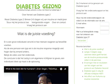 Tablet Screenshot of diabetesgezond.com